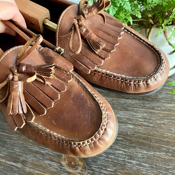 Cole Haan Mens‎ Leather Tassel Loafers Casual Slip On Brown Tan 12 D Tan Brown main image 6